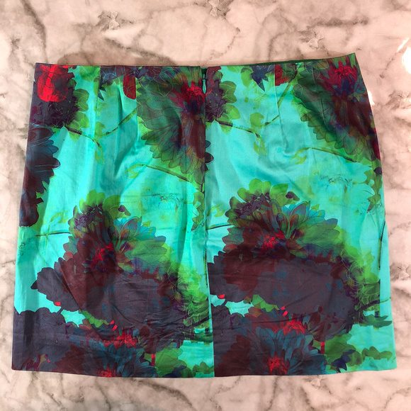 J. Crew Printed Cotton Sateen Mini Skirt - Picture 3 of 8